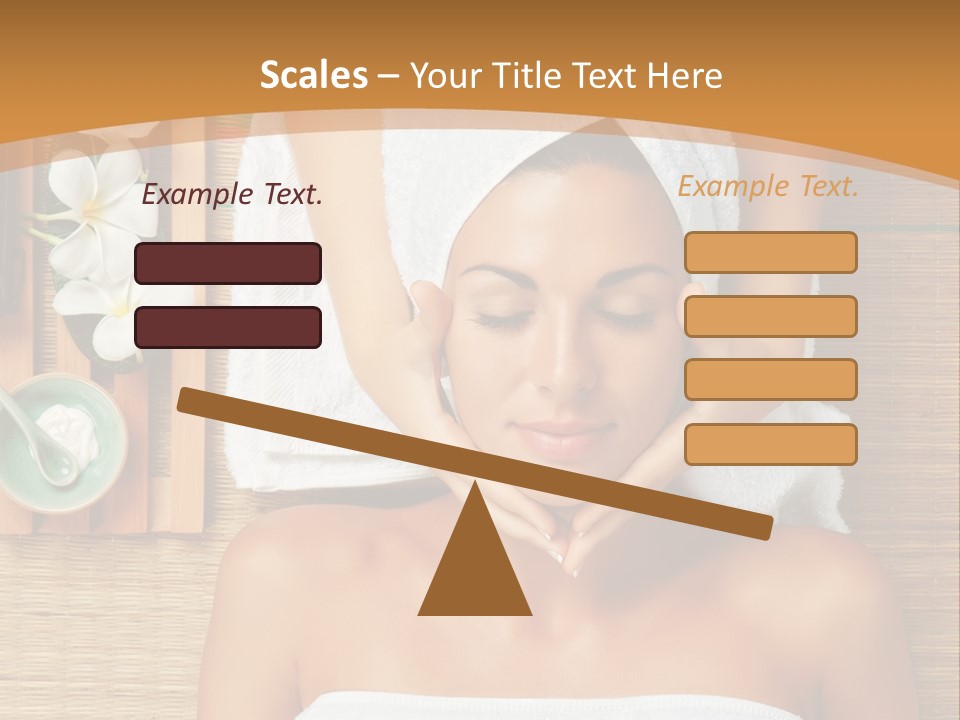 A Woman Getting A Massage In A Spa PowerPoint Template