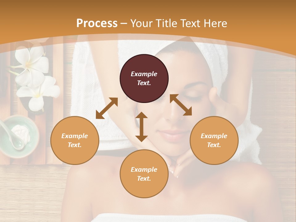 A Woman Getting A Massage In A Spa PowerPoint Template