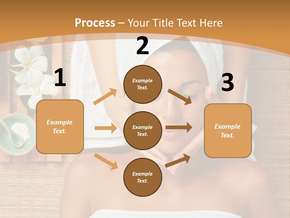 A Woman Getting A Massage In A Spa PowerPoint Template