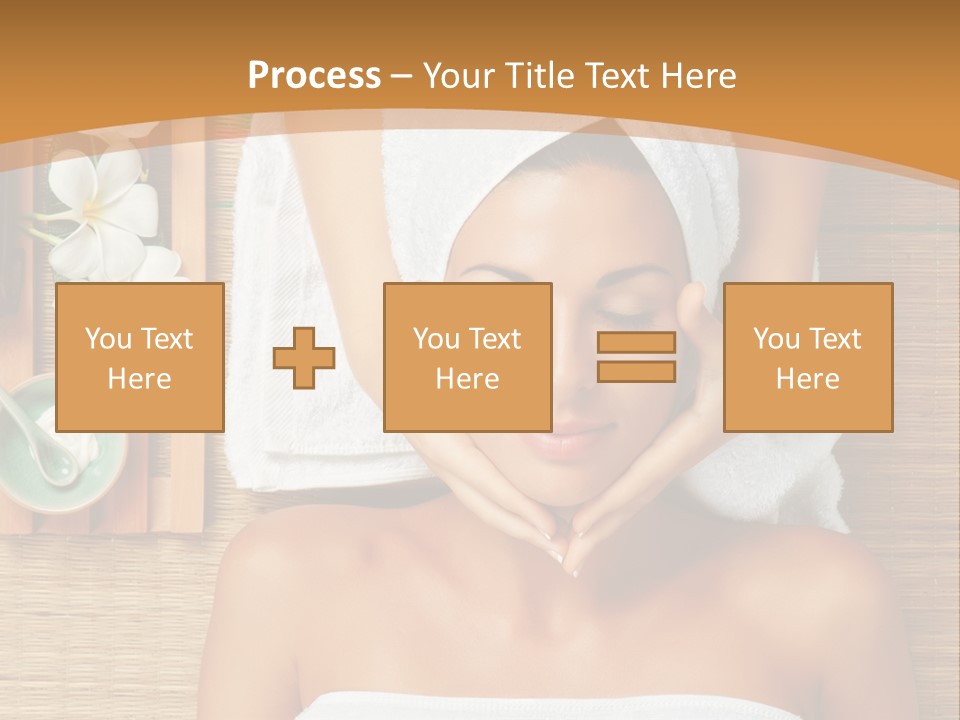 A Woman Getting A Massage In A Spa PowerPoint Template