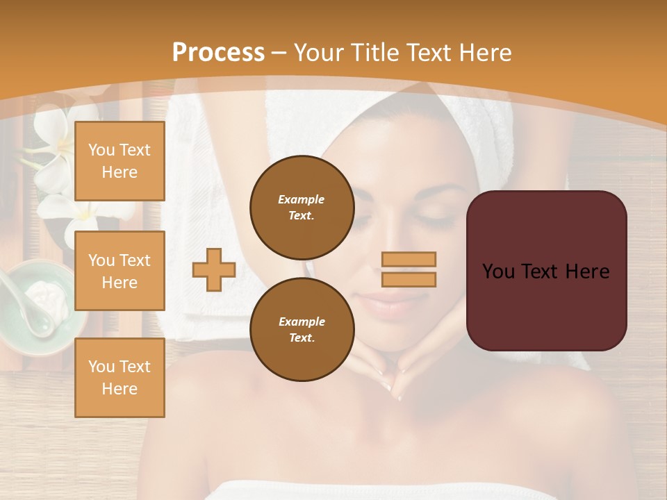 A Woman Getting A Massage In A Spa PowerPoint Template