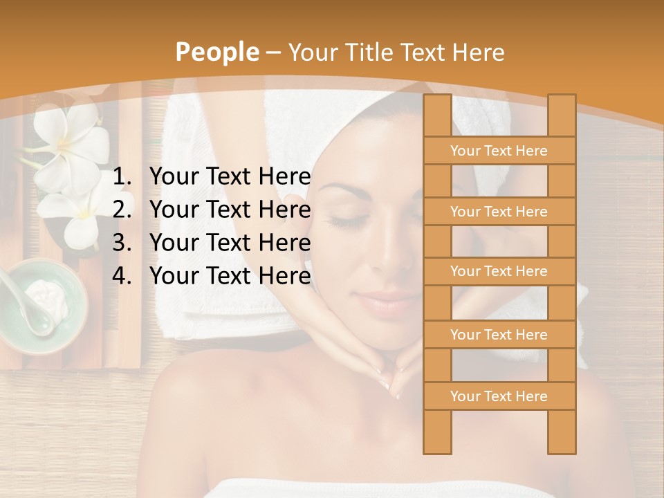 A Woman Getting A Massage In A Spa PowerPoint Template