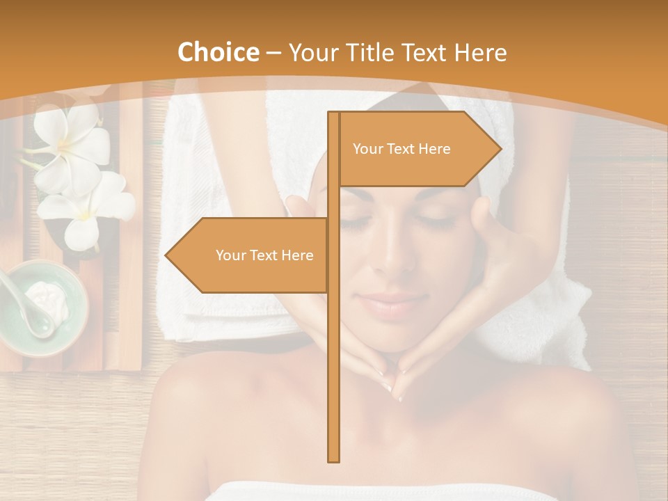 A Woman Getting A Massage In A Spa PowerPoint Template