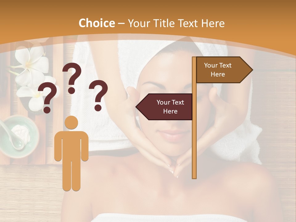 A Woman Getting A Massage In A Spa PowerPoint Template