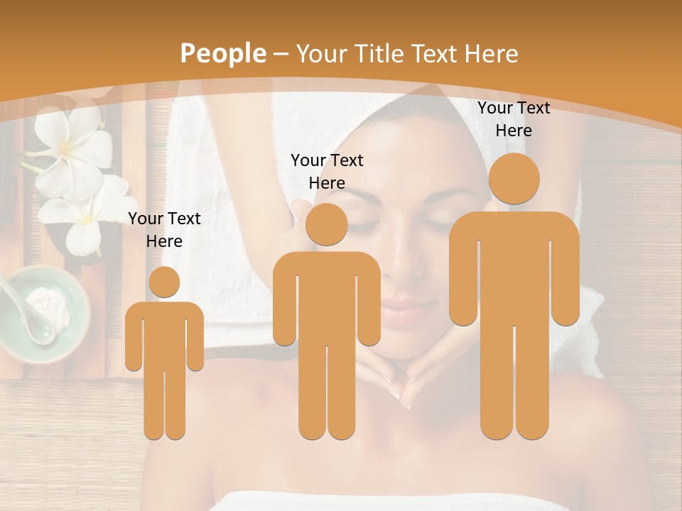 A Woman Getting A Massage In A Spa PowerPoint Template