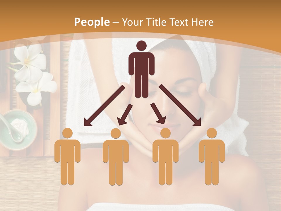 A Woman Getting A Massage In A Spa PowerPoint Template