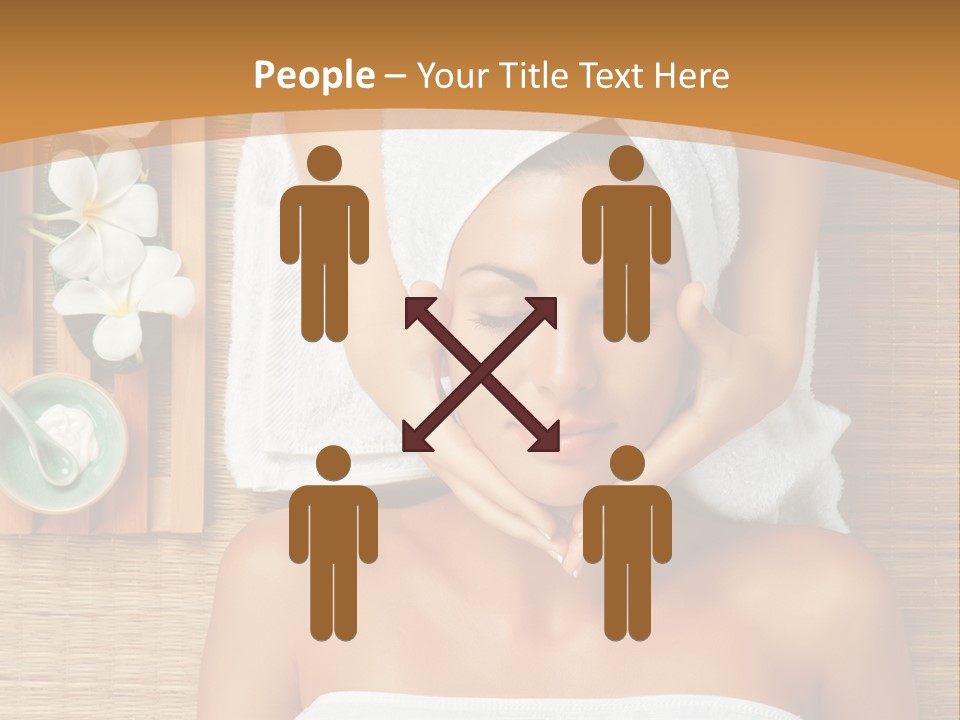 A Woman Getting A Massage In A Spa PowerPoint Template