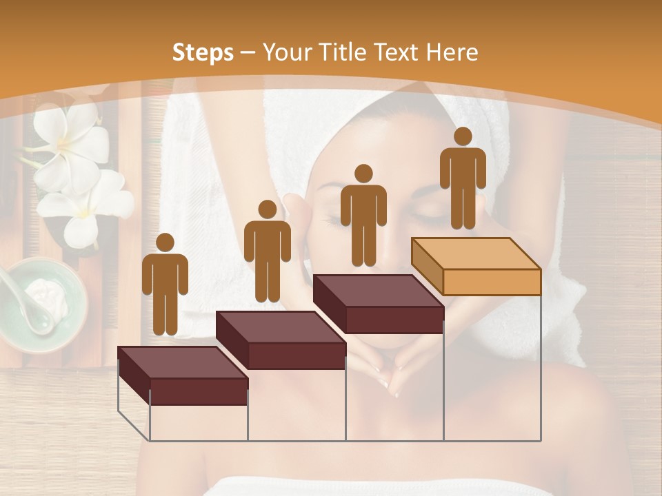 A Woman Getting A Massage In A Spa PowerPoint Template