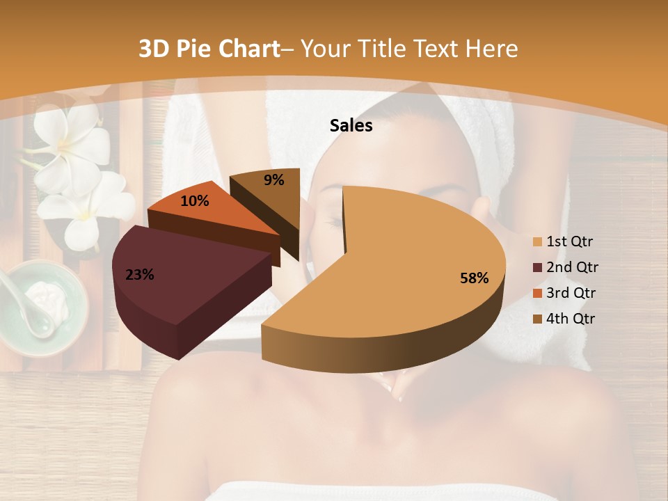 A Woman Getting A Massage In A Spa PowerPoint Template