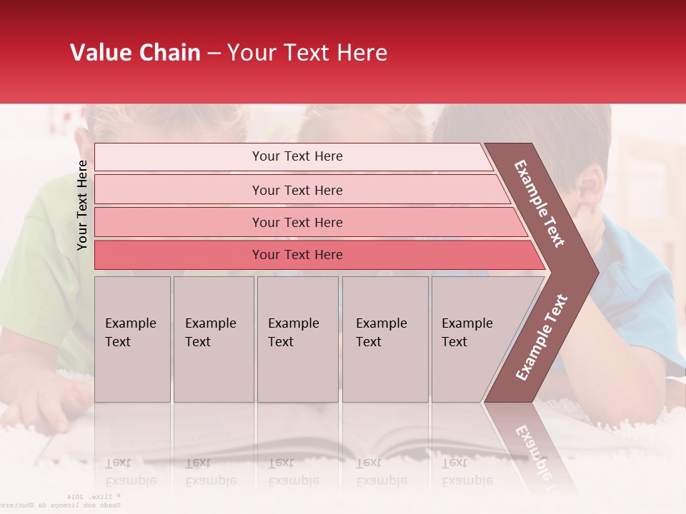 Three Children Laying On The Floor Reading A Book PowerPoint Template