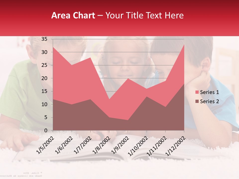 Three Children Laying On The Floor Reading A Book PowerPoint Template