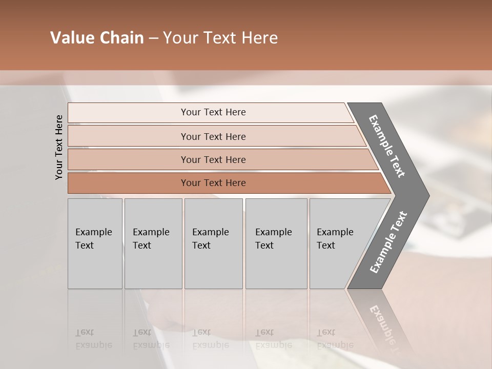 A Person Pointing At A Computer Screen On A Desk PowerPoint Template
