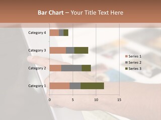 A Person Pointing At A Computer Screen On A Desk PowerPoint Template