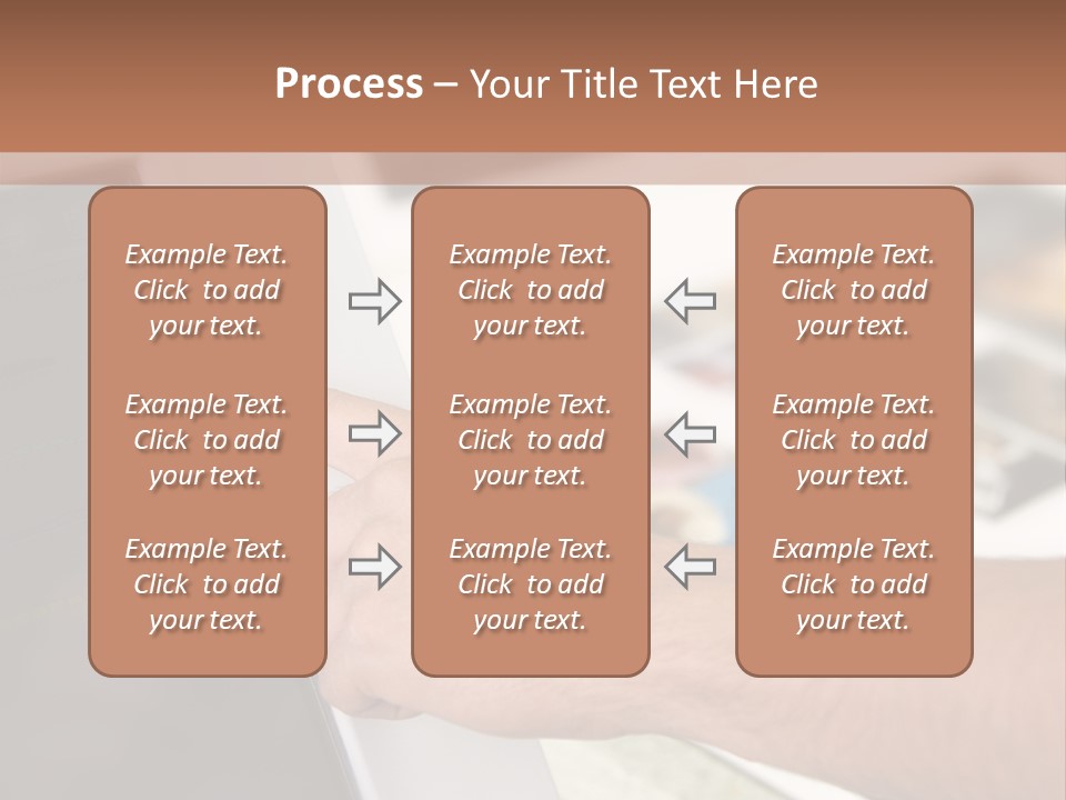 A Person Pointing At A Computer Screen On A Desk PowerPoint Template