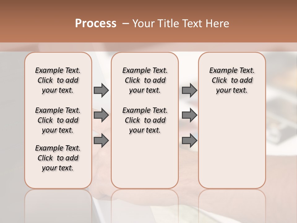 A Person Pointing At A Computer Screen On A Desk PowerPoint Template