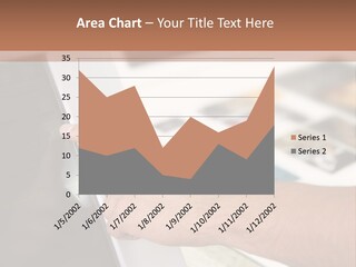 A Person Pointing At A Computer Screen On A Desk PowerPoint Template
