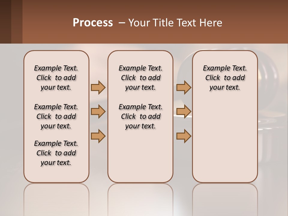 A Wooden Judge's Hammer On Top Of A Wooden Table PowerPoint Template