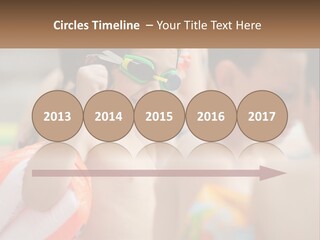 A Group Of Young Children Wearing Swimming Goggles PowerPoint Template