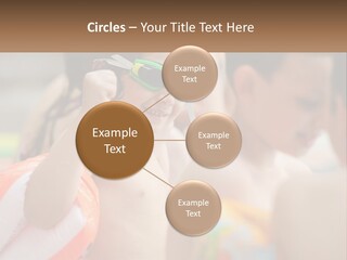A Group Of Young Children Wearing Swimming Goggles PowerPoint Template