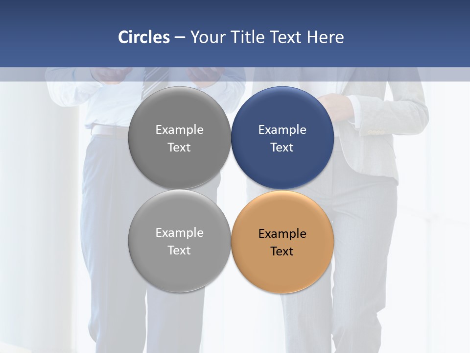 A Man And A Woman Are Walking Together PowerPoint Template