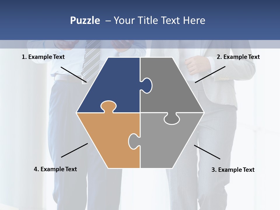 A Man And A Woman Are Walking Together PowerPoint Template