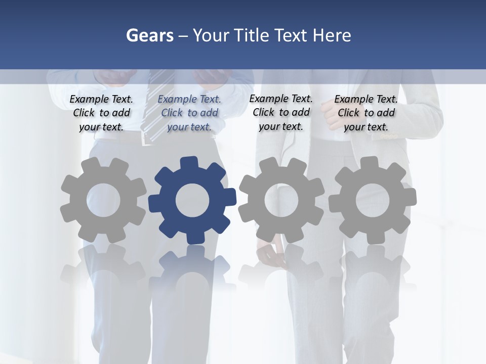 A Man And A Woman Are Walking Together PowerPoint Template