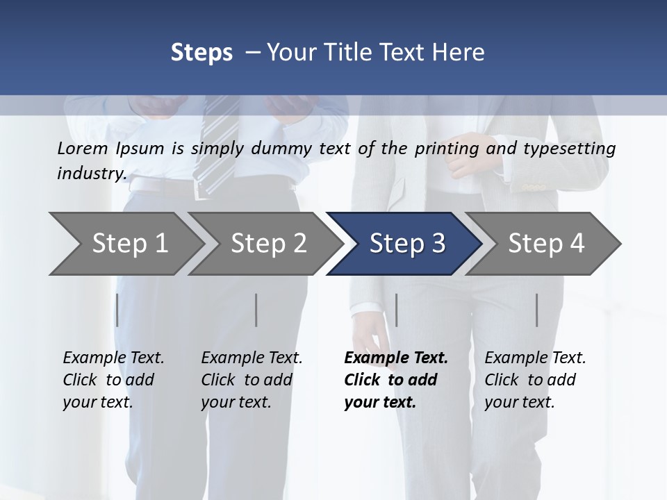 A Man And A Woman Are Walking Together PowerPoint Template