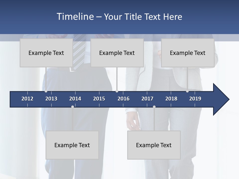 A Man And A Woman Are Walking Together PowerPoint Template