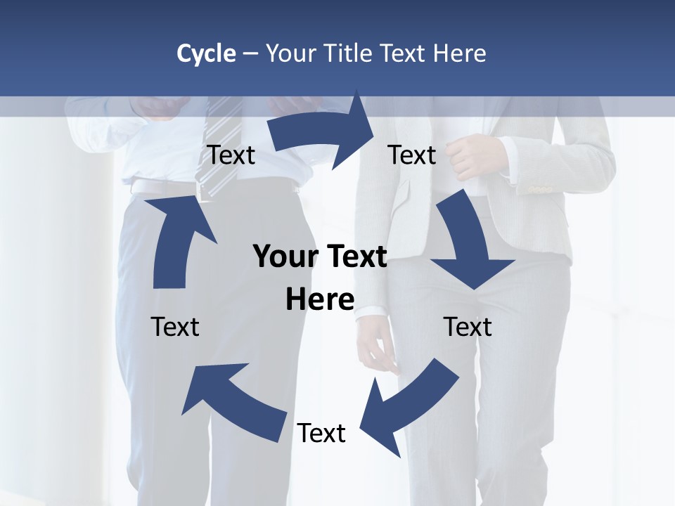 A Man And A Woman Are Walking Together PowerPoint Template