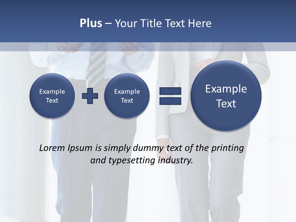 A Man And A Woman Are Walking Together PowerPoint Template