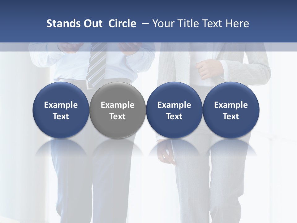 A Man And A Woman Are Walking Together PowerPoint Template