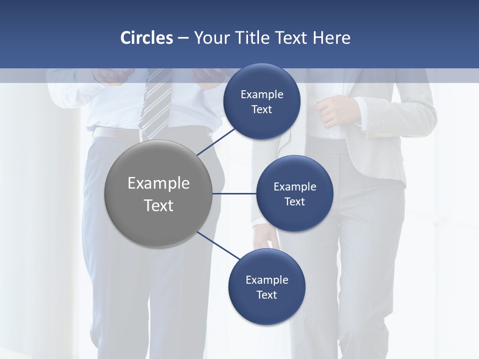 A Man And A Woman Are Walking Together PowerPoint Template