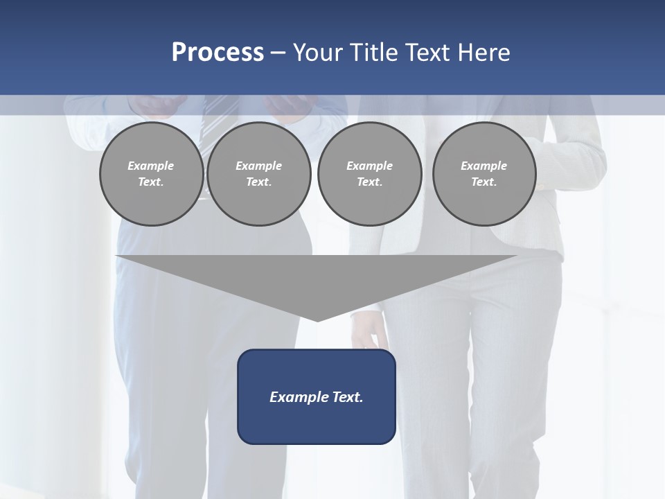 A Man And A Woman Are Walking Together PowerPoint Template