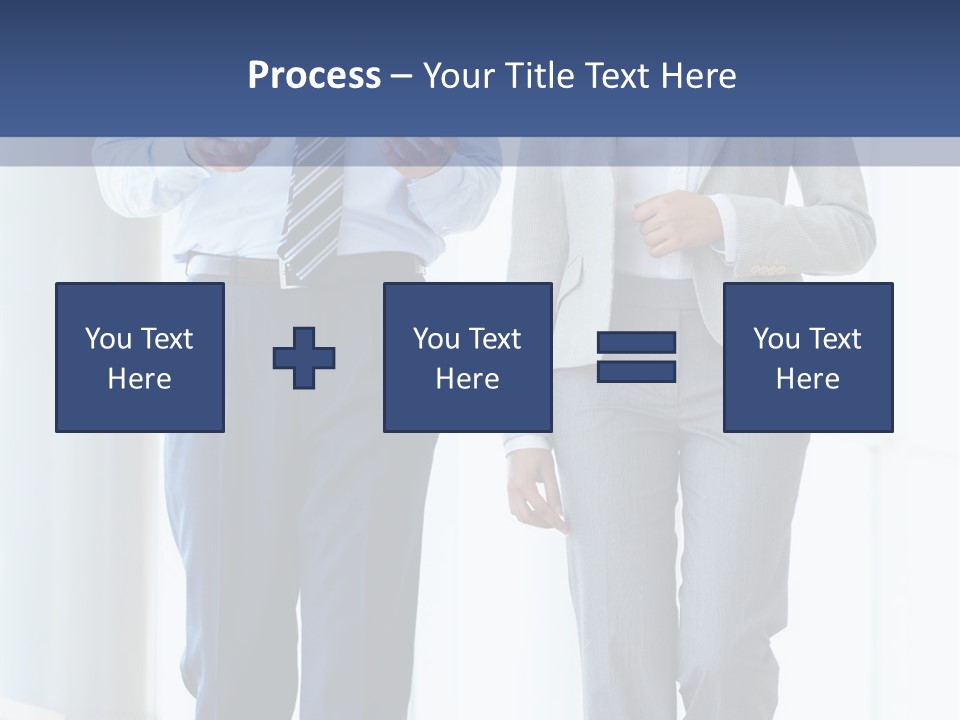 A Man And A Woman Are Walking Together PowerPoint Template