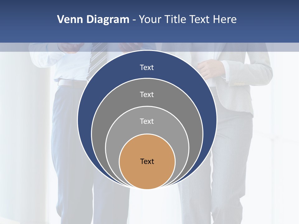 A Man And A Woman Are Walking Together PowerPoint Template