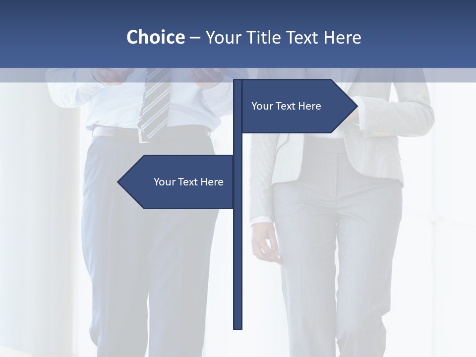 A Man And A Woman Are Walking Together PowerPoint Template