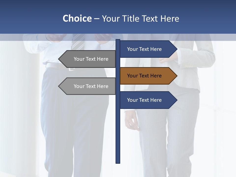 A Man And A Woman Are Walking Together PowerPoint Template