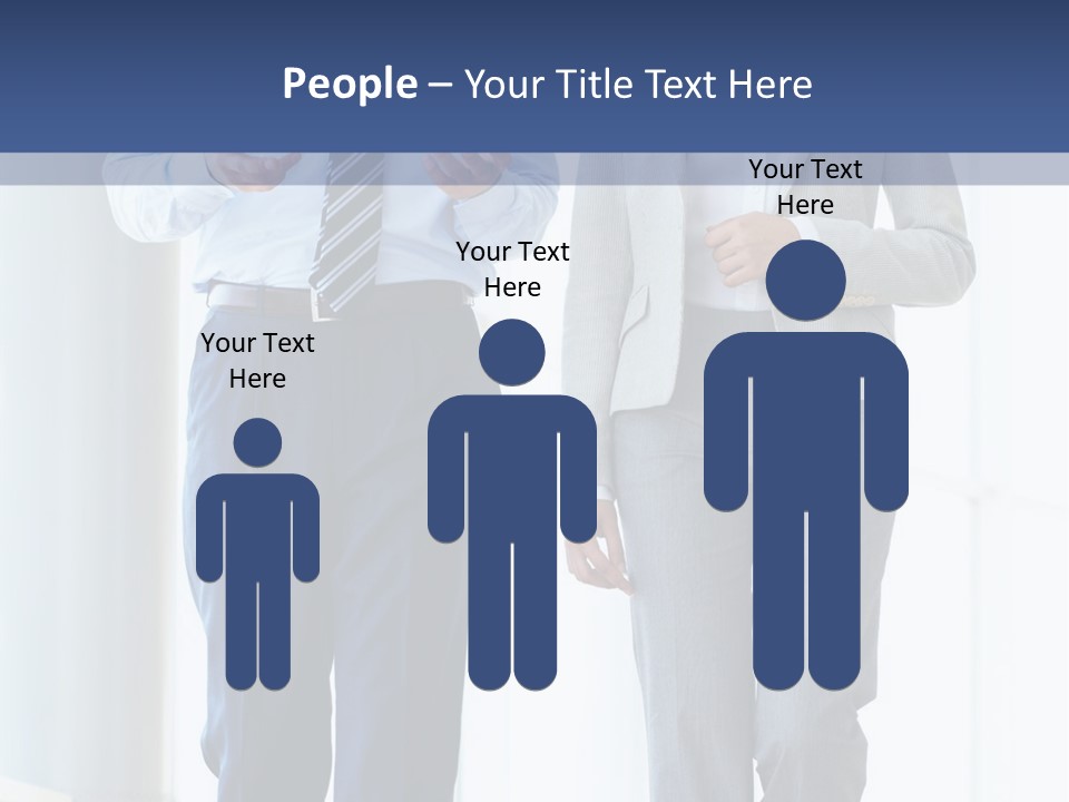 A Man And A Woman Are Walking Together PowerPoint Template