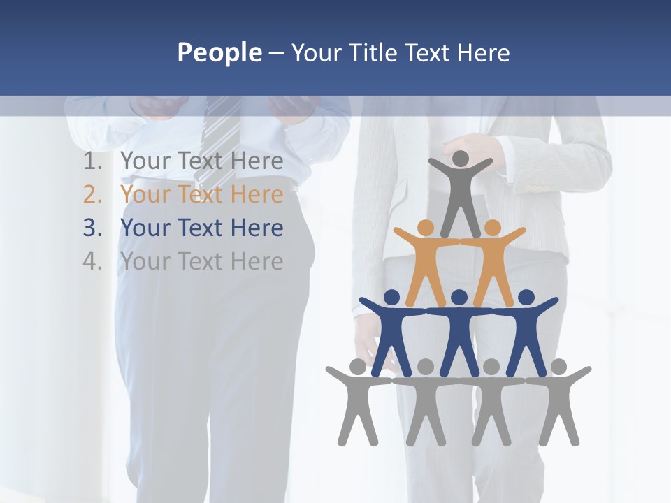 A Man And A Woman Are Walking Together PowerPoint Template