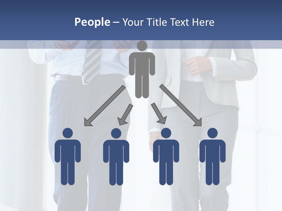 A Man And A Woman Are Walking Together PowerPoint Template