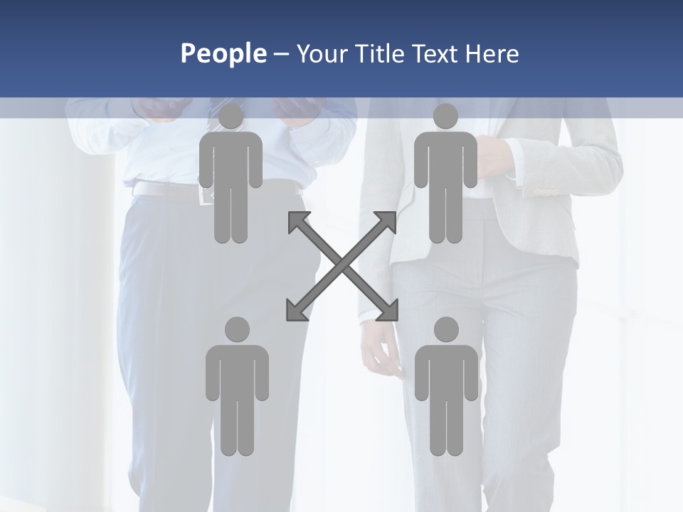 A Man And A Woman Are Walking Together PowerPoint Template