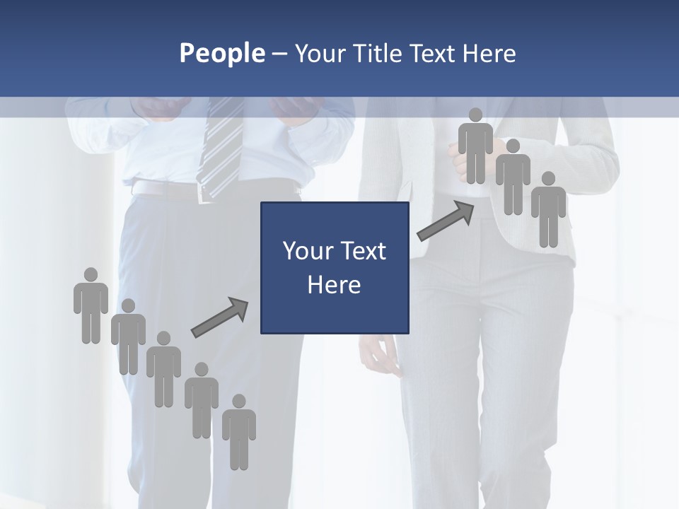 A Man And A Woman Are Walking Together PowerPoint Template