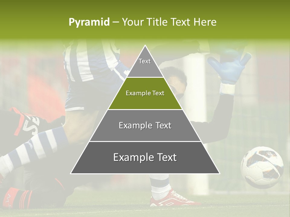 A Soccer Player Is Kicking A Soccer Ball PowerPoint Template