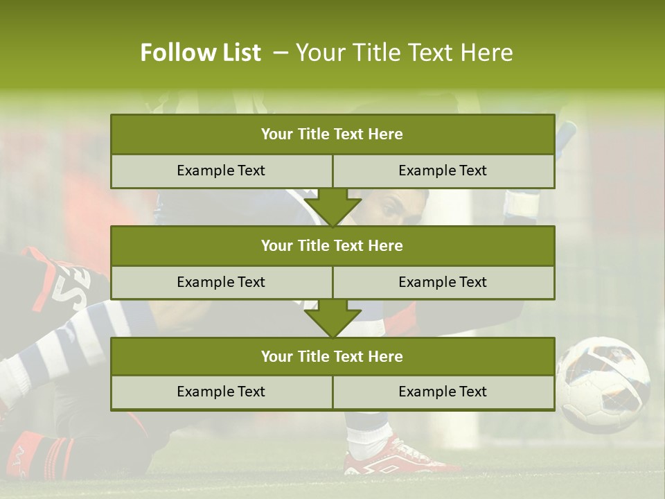 A Soccer Player Is Kicking A Soccer Ball PowerPoint Template