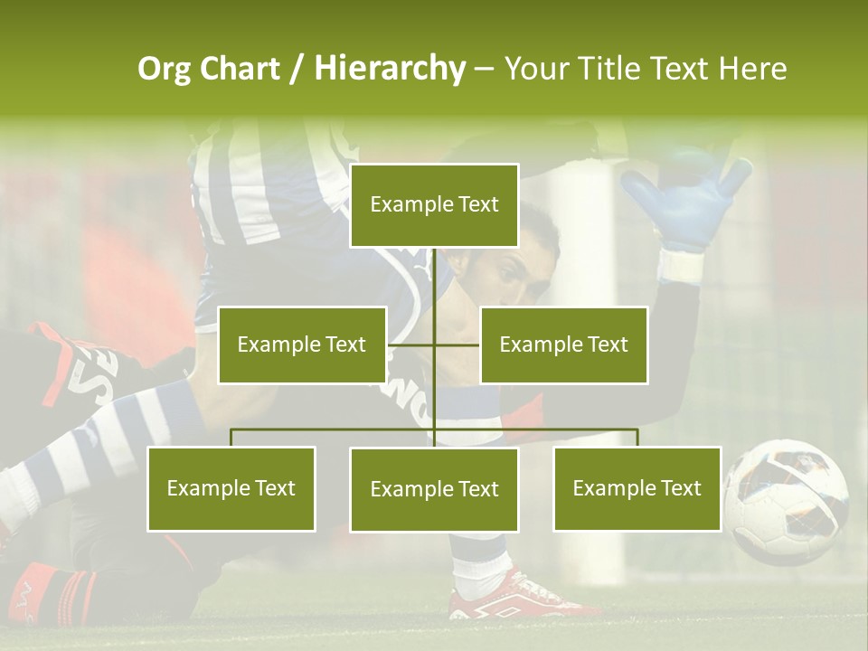 A Soccer Player Is Kicking A Soccer Ball PowerPoint Template