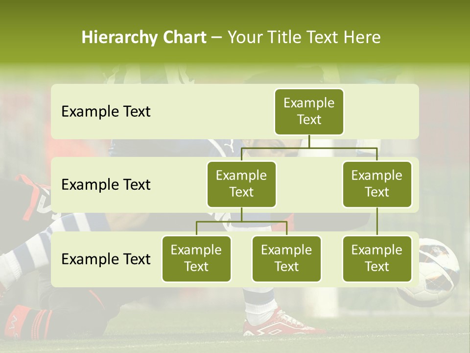 A Soccer Player Is Kicking A Soccer Ball PowerPoint Template