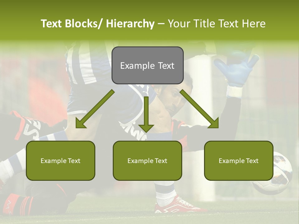 A Soccer Player Is Kicking A Soccer Ball PowerPoint Template