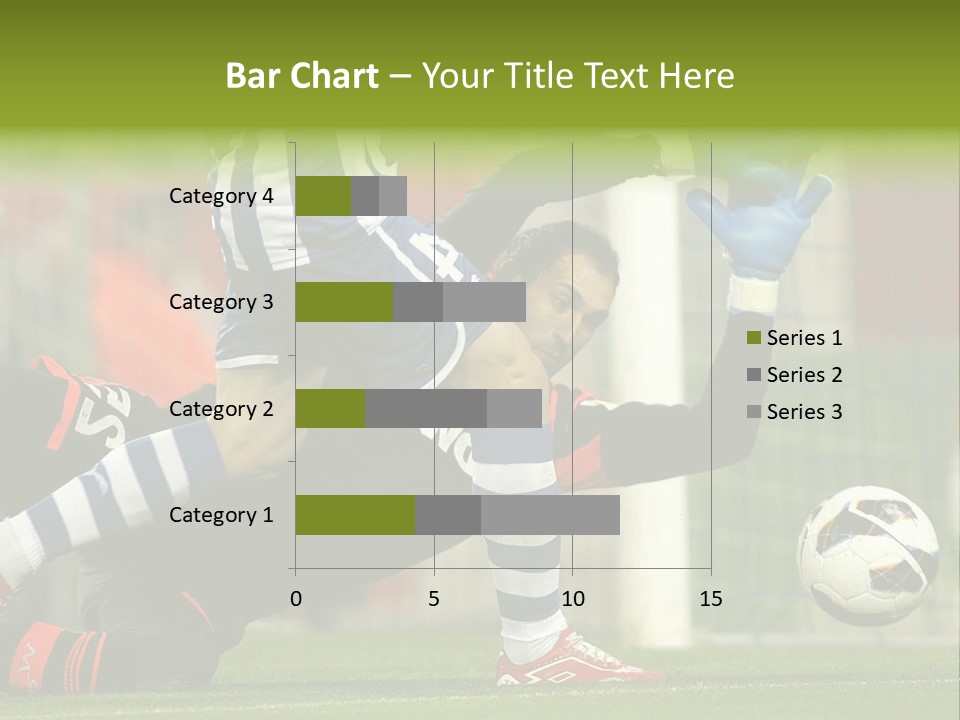 A Soccer Player Is Kicking A Soccer Ball PowerPoint Template