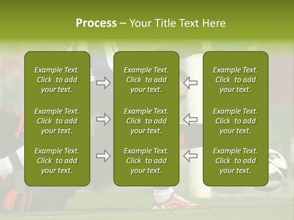 A Soccer Player Is Kicking A Soccer Ball PowerPoint Template