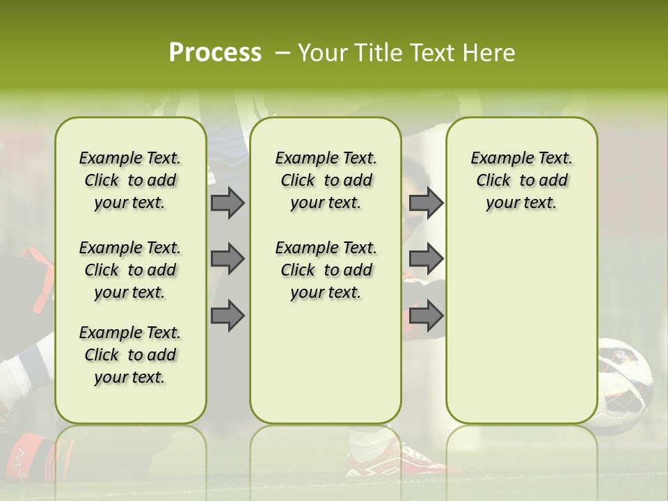 A Soccer Player Is Kicking A Soccer Ball PowerPoint Template